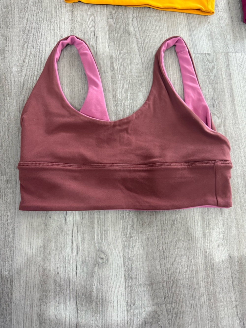 Lululemon Women's Reversible Sports Bra - Rose Mauve/Pink